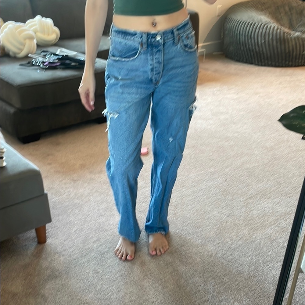 Abercrombie and Fitch 90s Baggy Low Rise Curve Love Woman’s Jeans